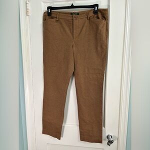 Ralph Lauren Brown Checkered Chinos